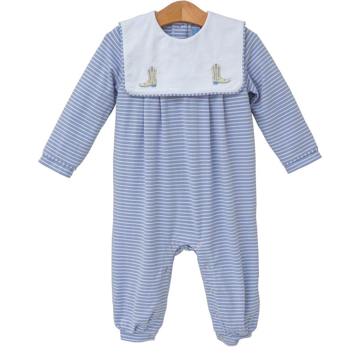 Boots Embroidery Romper