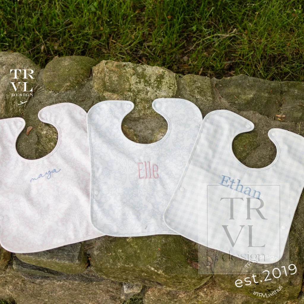 Best Bib - Bunny Toile Blue
