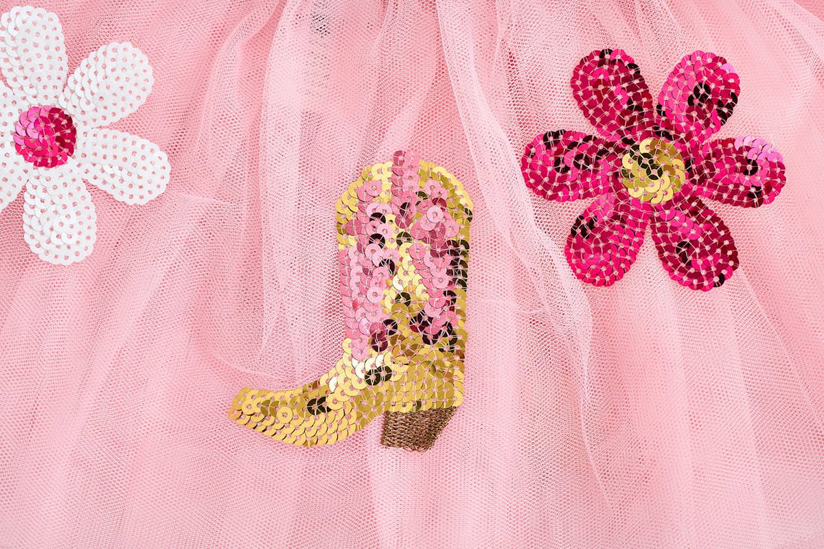 Pink Western Tutu Small