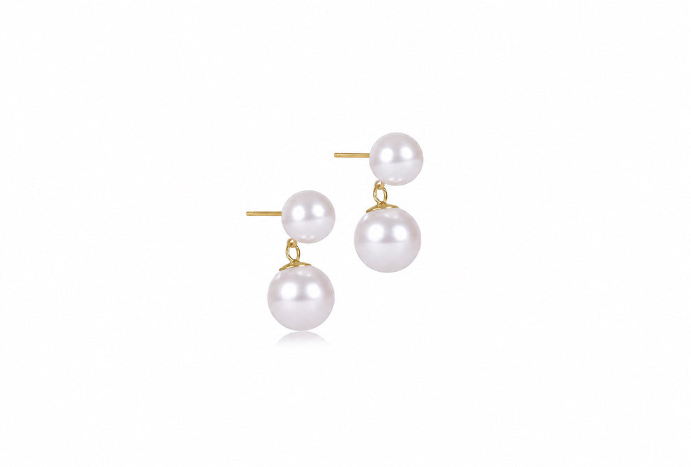 Classic Pearl 10mm Ball Drop Stud