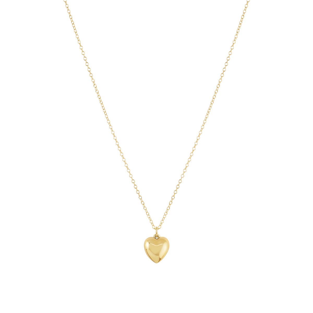16" Necklace Gold - Love Plush Gold Charm