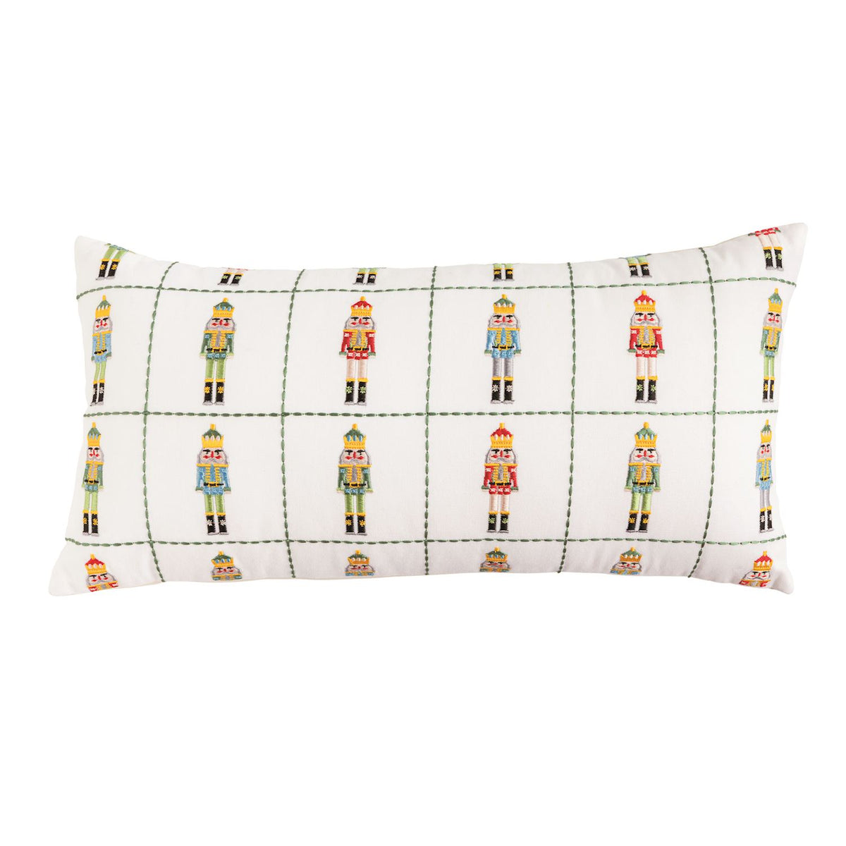 Embroidered Nutcracker Pillows