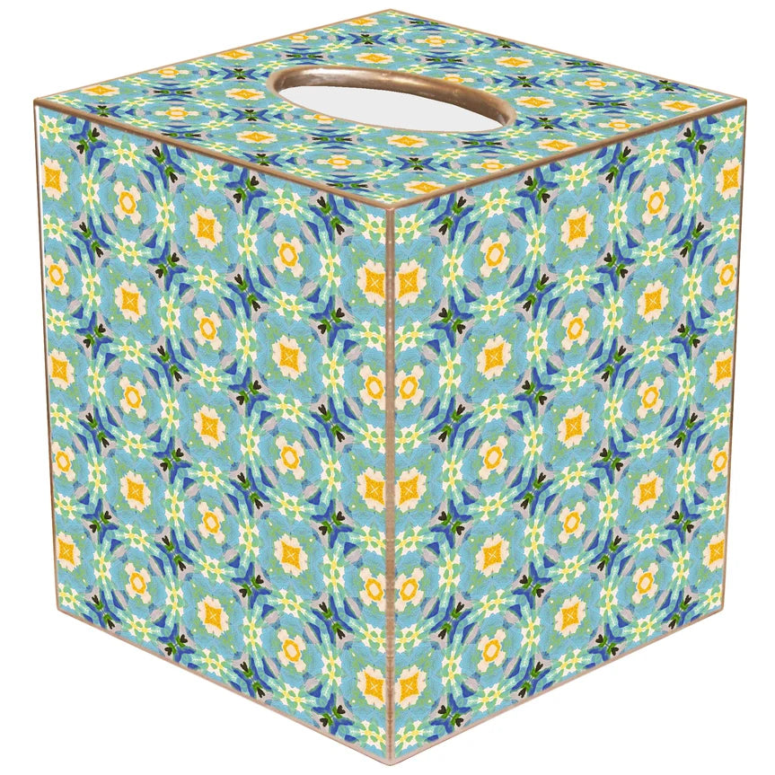 Chloe Blue by Laura Park Tissue Box