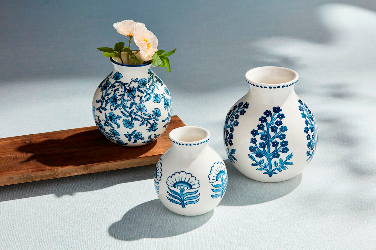 BUTI BLOCK PRINT BUD VASE