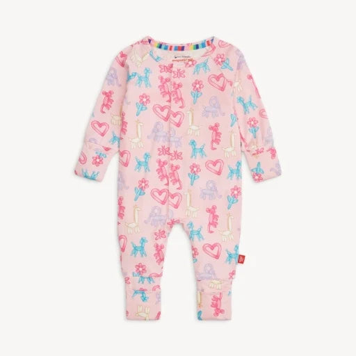 Pink Party Animals Glow in the Dark Coverall