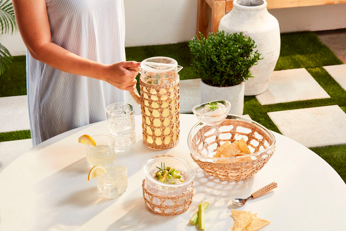 Acrylic Woven Pitcher