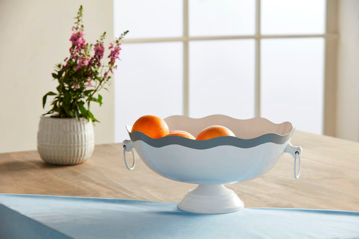 Scalloped Metal Bowl