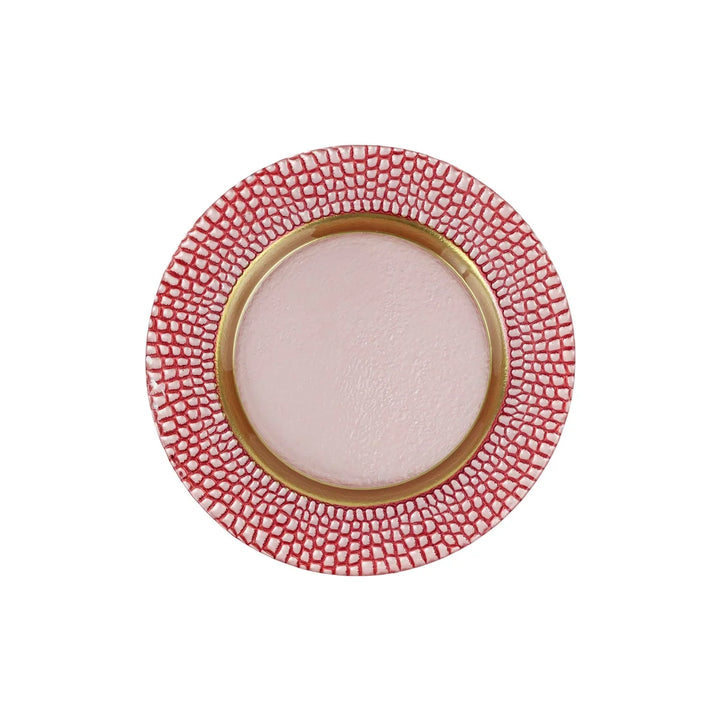 Pelli Glass Salad Plate - Pink