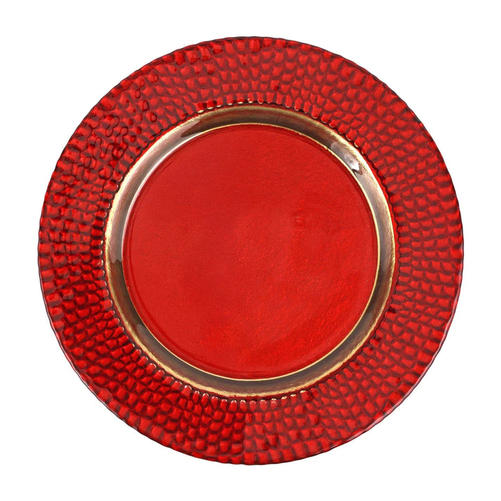 Pelli Glass Charger - Red