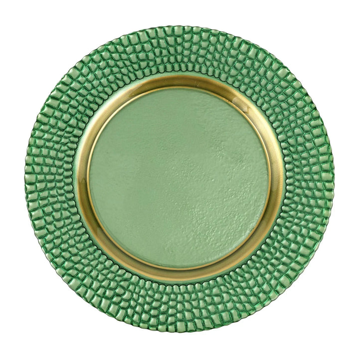 Pelli Glass Charger - Green