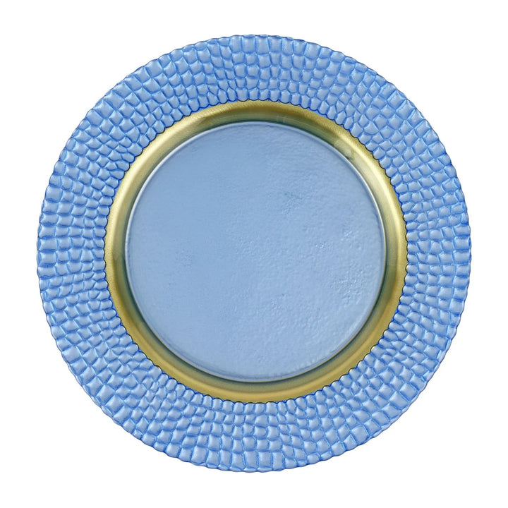 Pelli Glass Charger - Blue