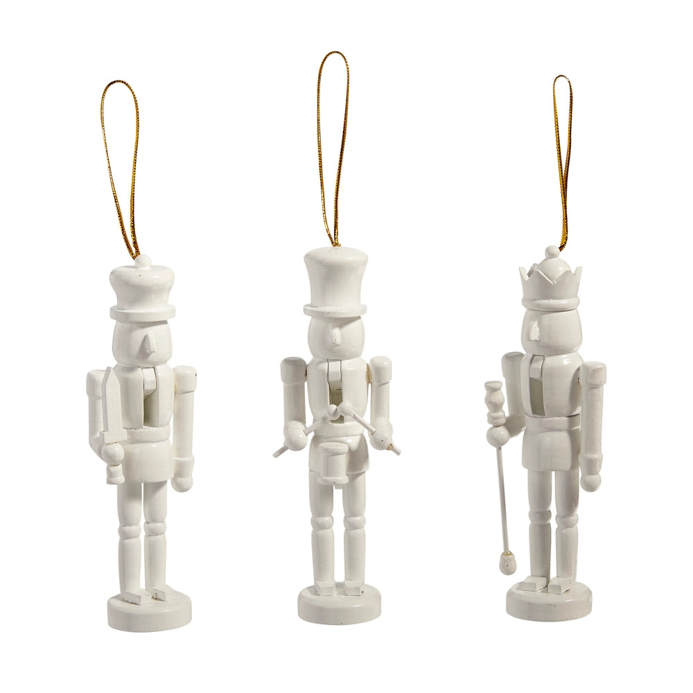 5.75" White Nutcracker Ornament