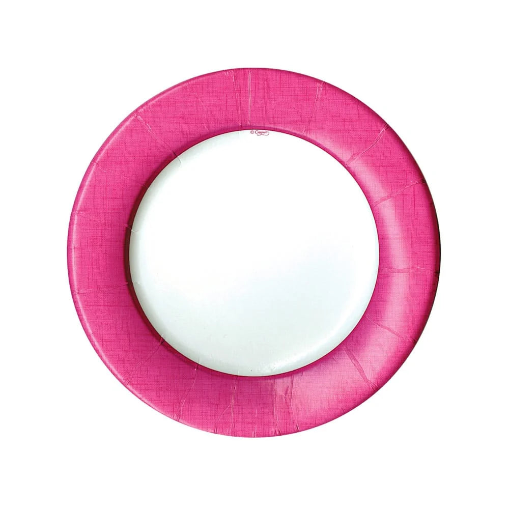 Linen Fuchsia Plates