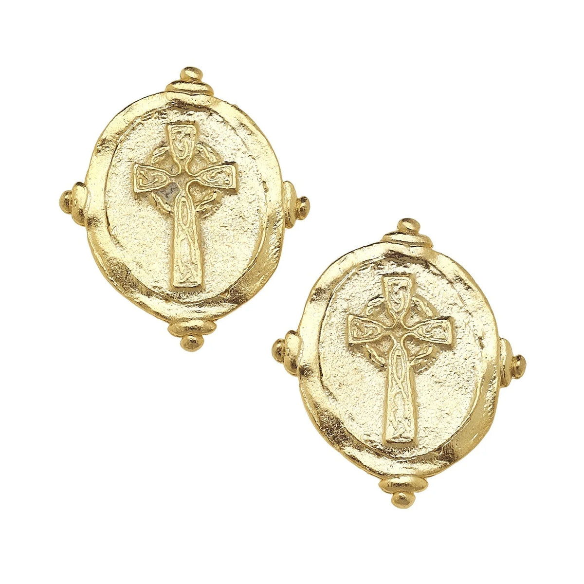 Cross Intaglio Studs