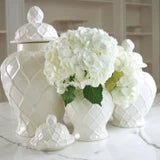 Extra Large White Ginger Jar
