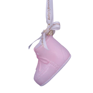 2.25" Baby's 1st - Pink Ornament