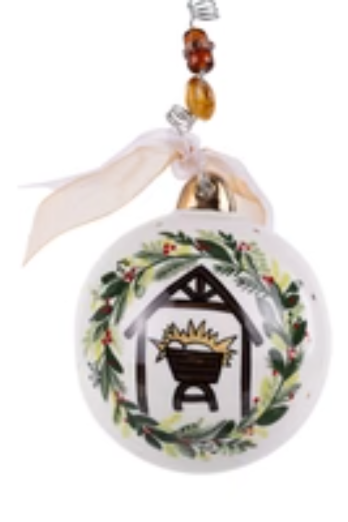 Adore Him Nativity Ornament