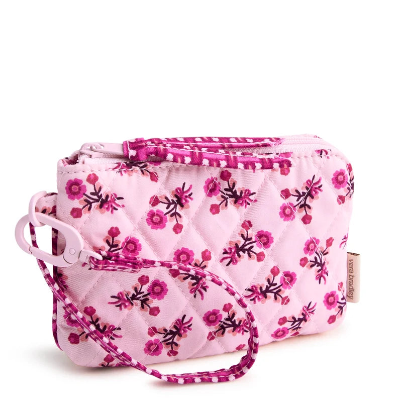 Clip & Zip Wristlet Melissa Ditsy Pink