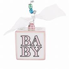 Pink Baby 1st Christmas Ornament