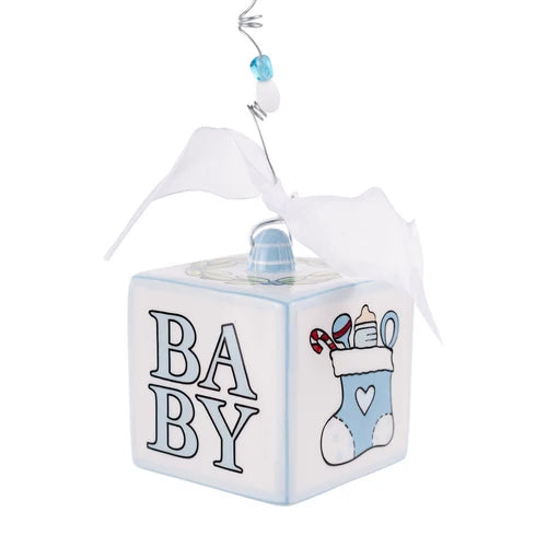 Blue Baby's 1st Christmas Ornament
