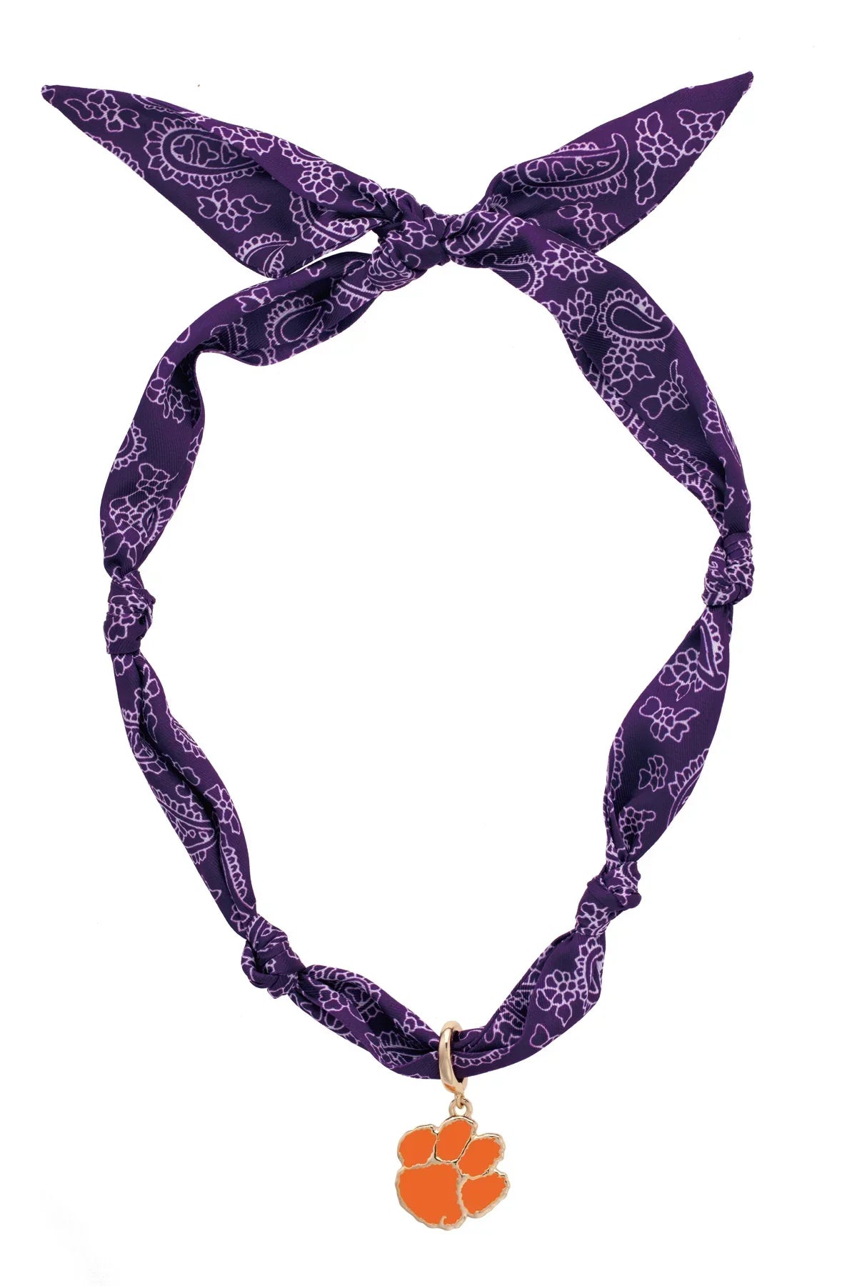 Clemson Tigers Bandana Scarf Necklace