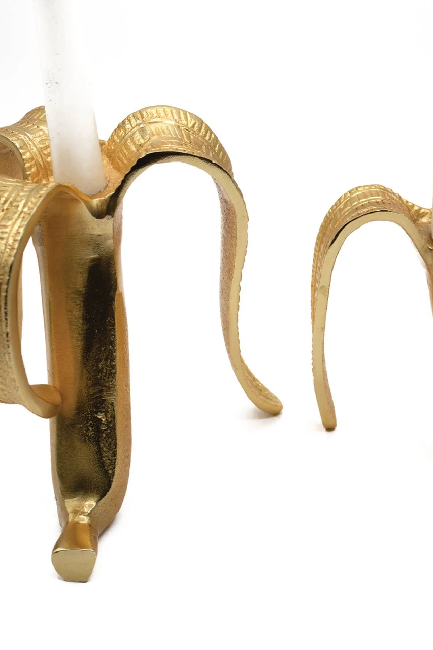 Banana Candlesticks Set of 2
