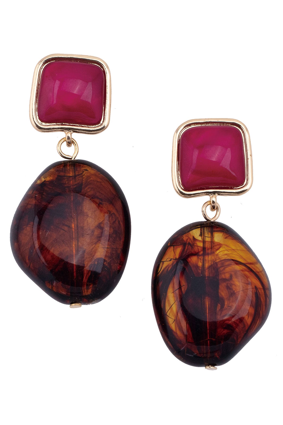 Gabby Tortoise Drop Earrings