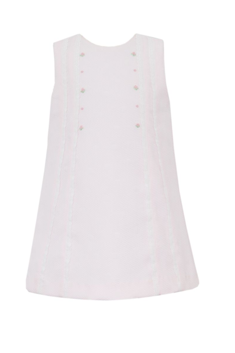 Anastasia-Pink Pique A-line Dress
