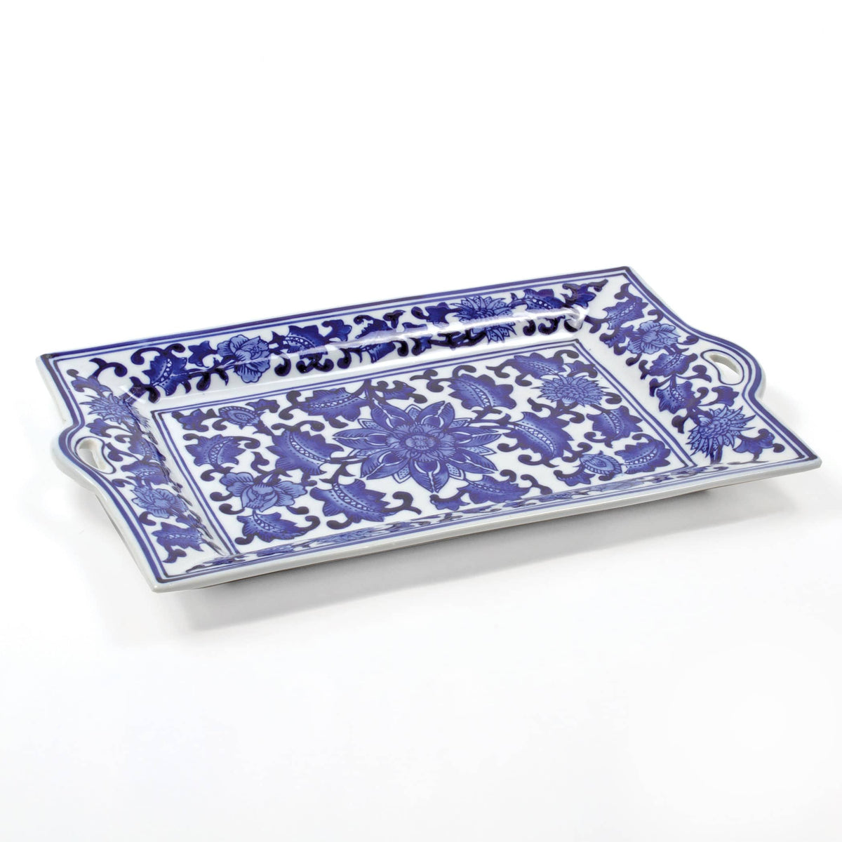 Charcuterie Tray Blue/White