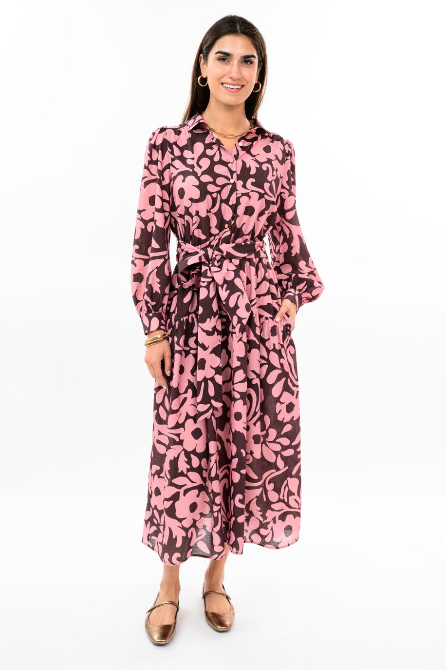 Bit of Shimmer Floral Dress