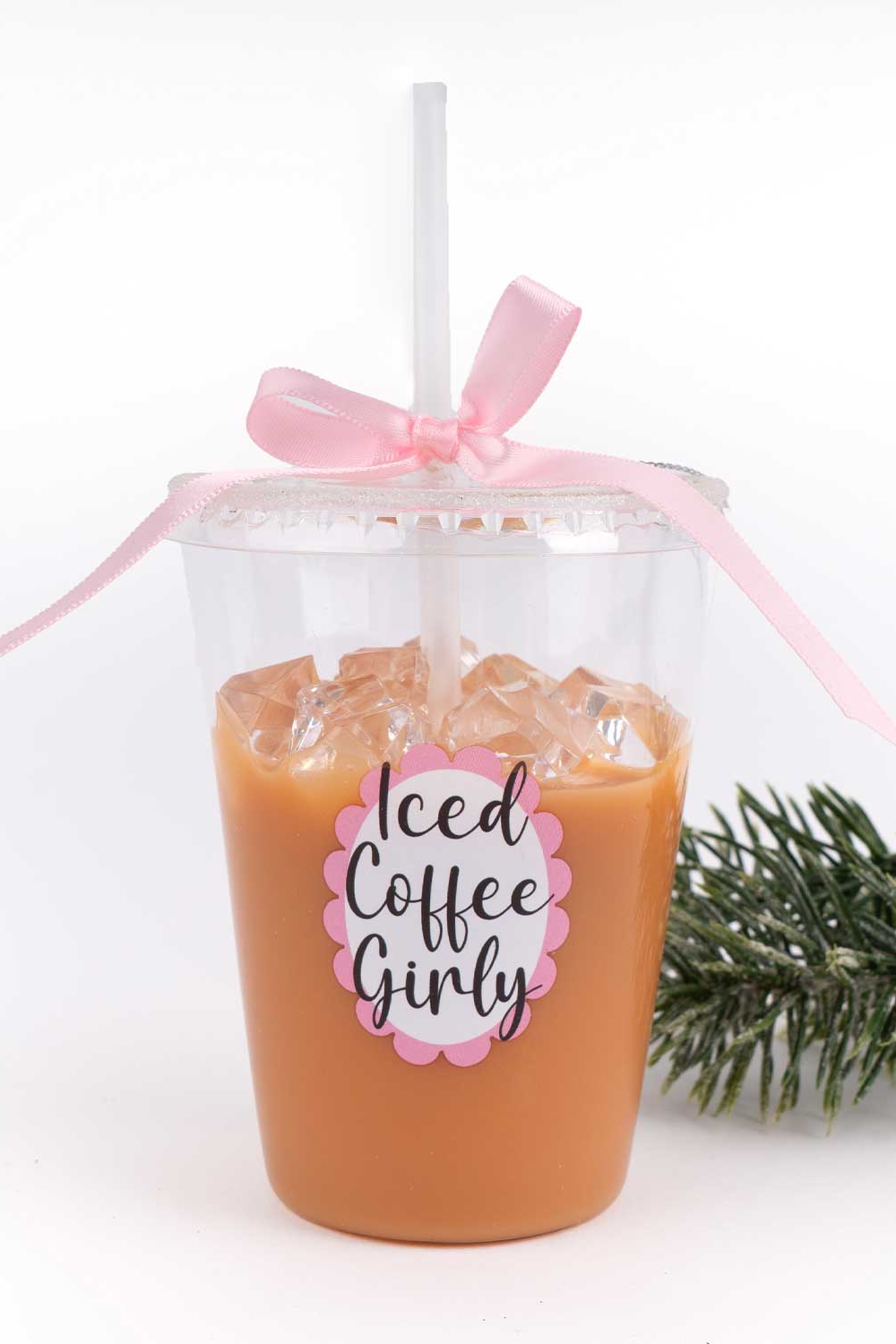 Iced Coffee Glass Ornament