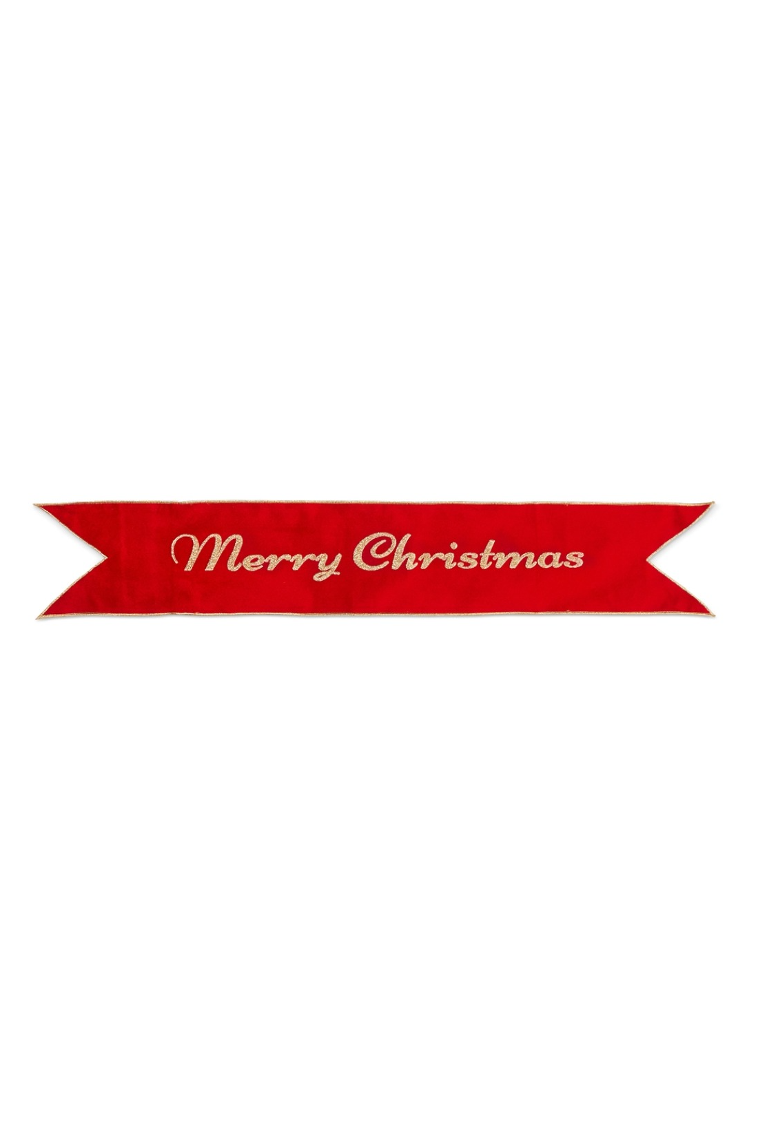36" Red Merry Christmas Banner