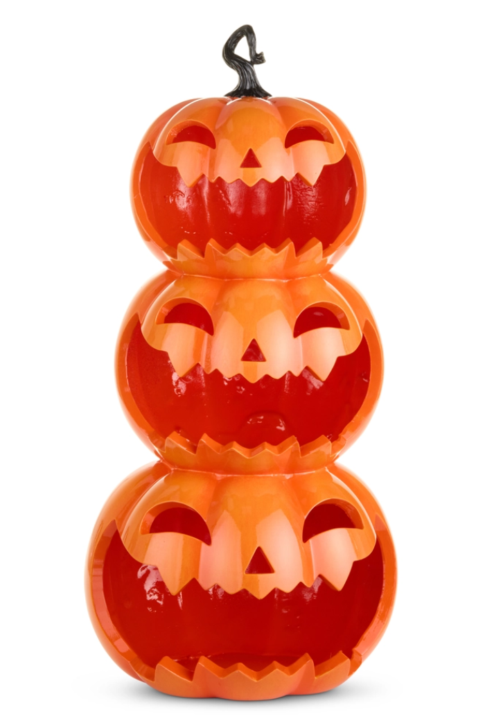 24" Stacked Jack-O-Lantern
