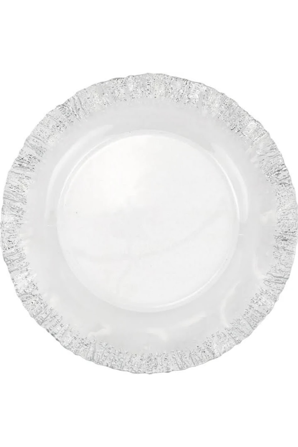 Rufolo Glass Charger Platinum
