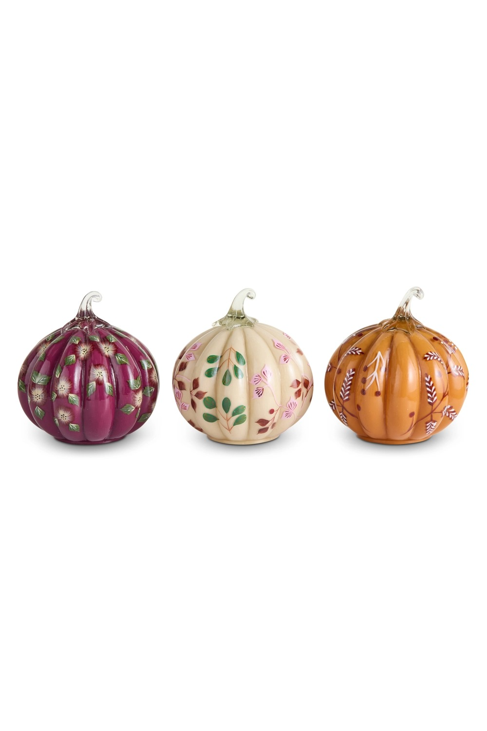7-inch Floral Pumpkin