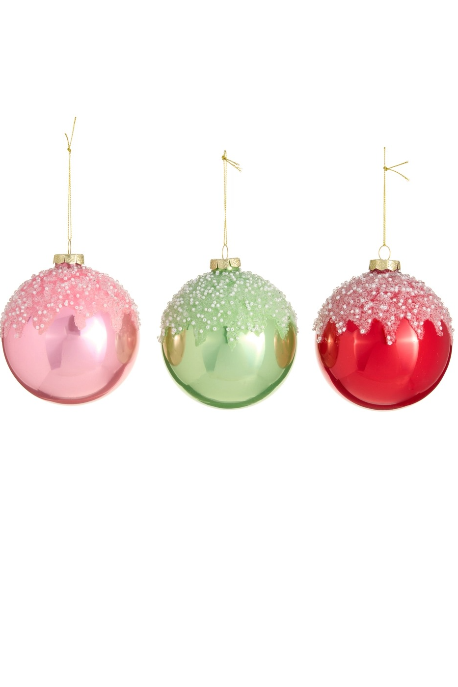 4" Icing Drizzle Ball Ornament