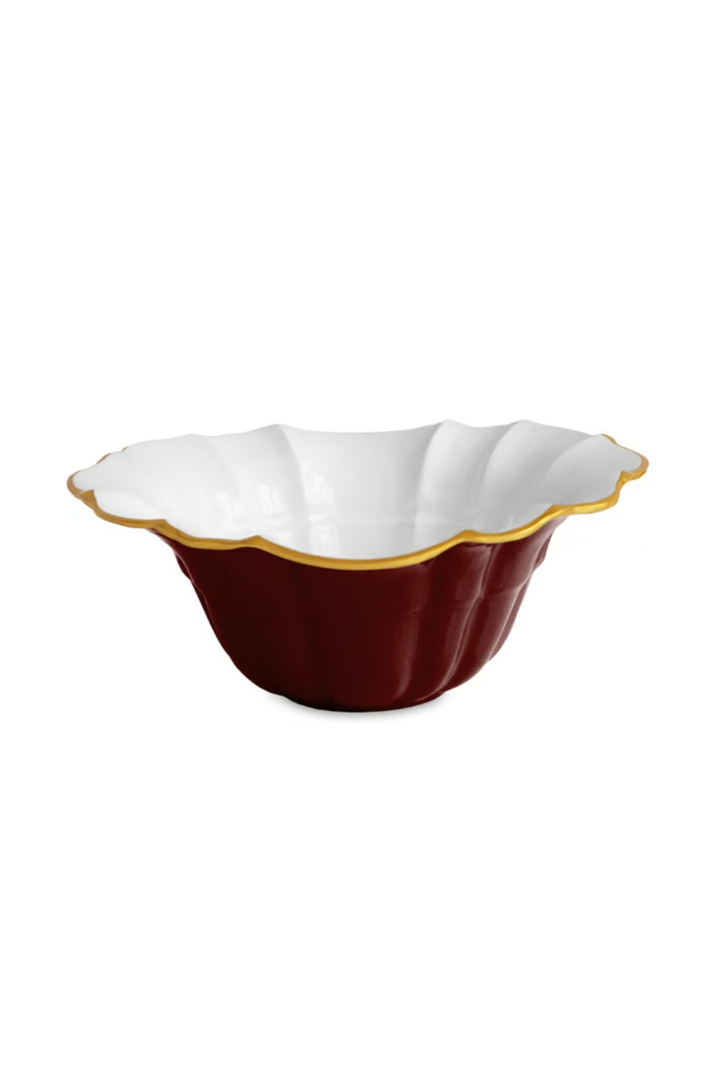 ENCANTO Tuscany Medium Bowl (Bordeaux and White)