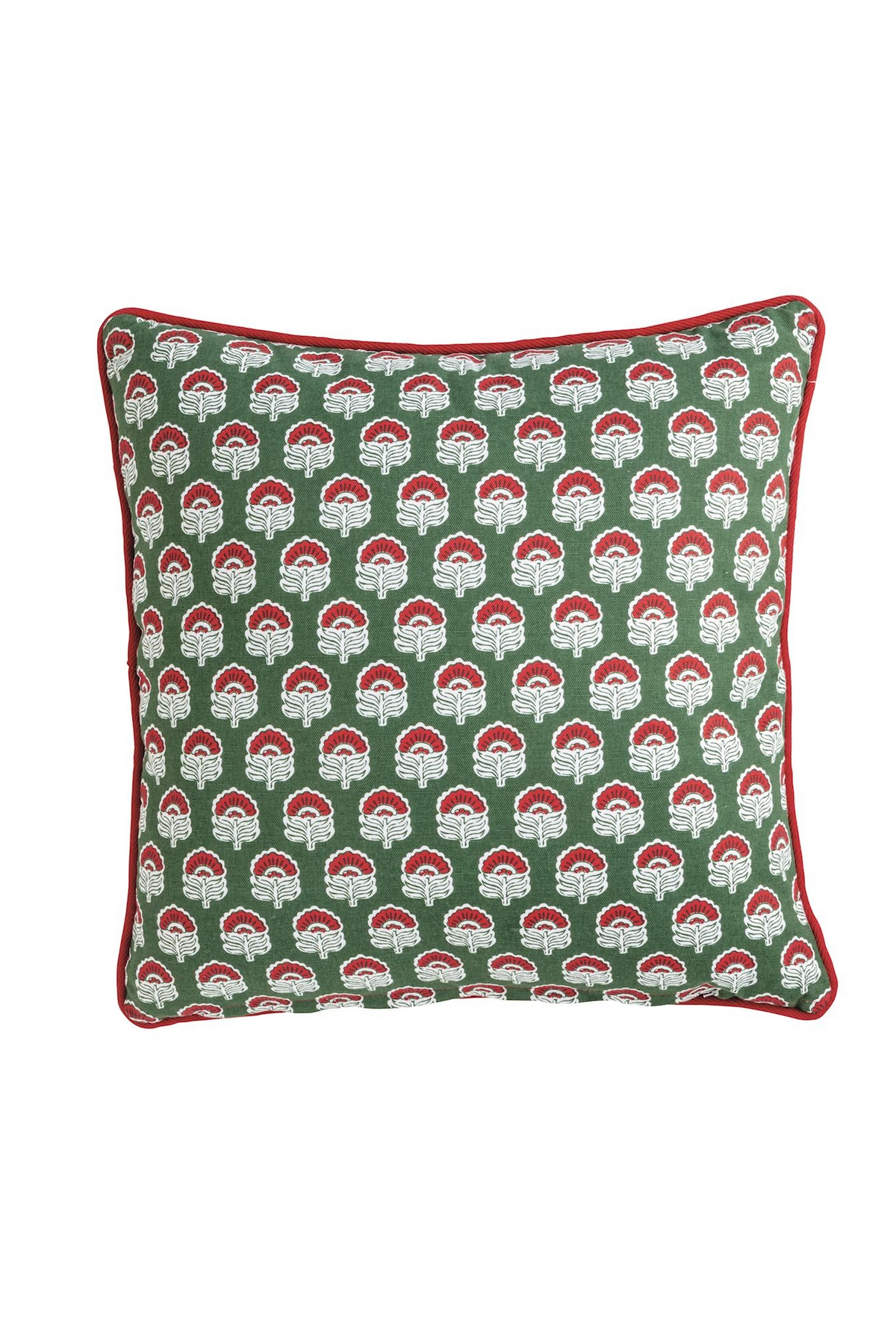 Block Print Quilted Pillow