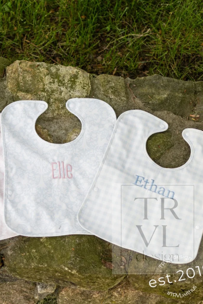 Best Bib - Bunny Toile Blue