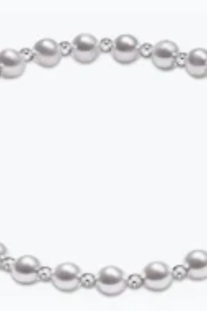 Classic Sterling Grateful 4mm Pearl Bracelet