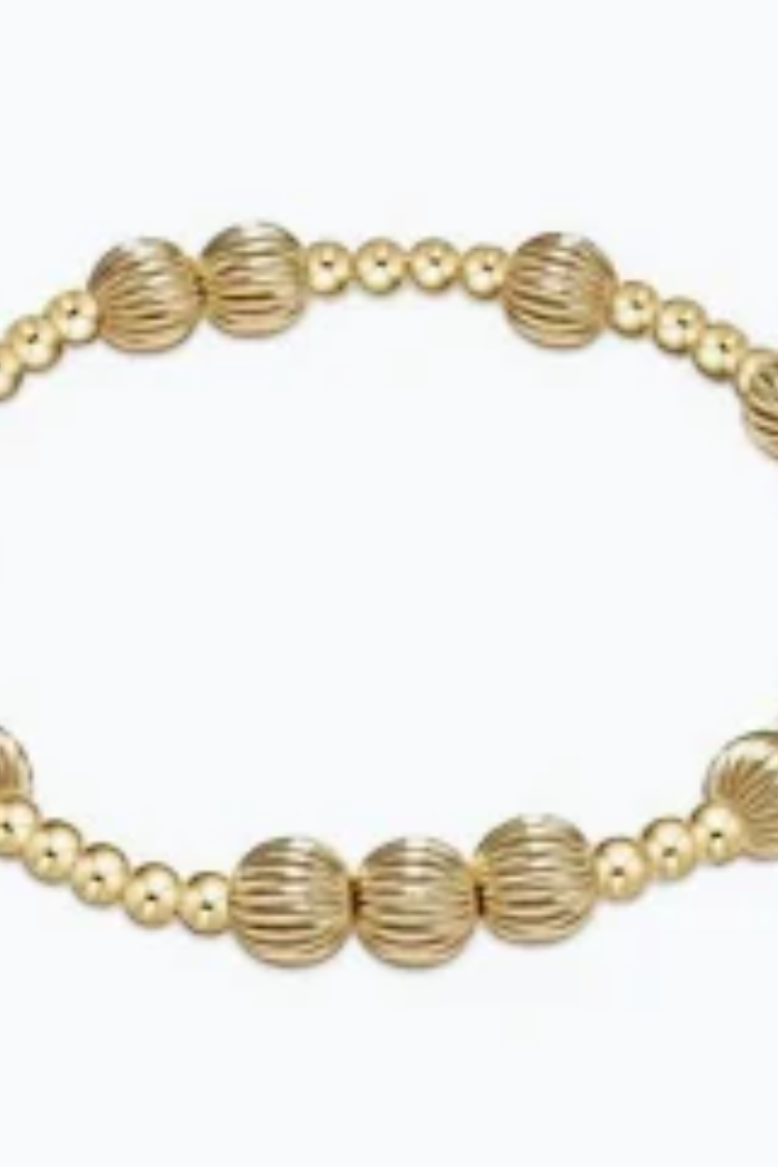 Hope Unwritten Dignity 6mm Gold Bead Bracelet