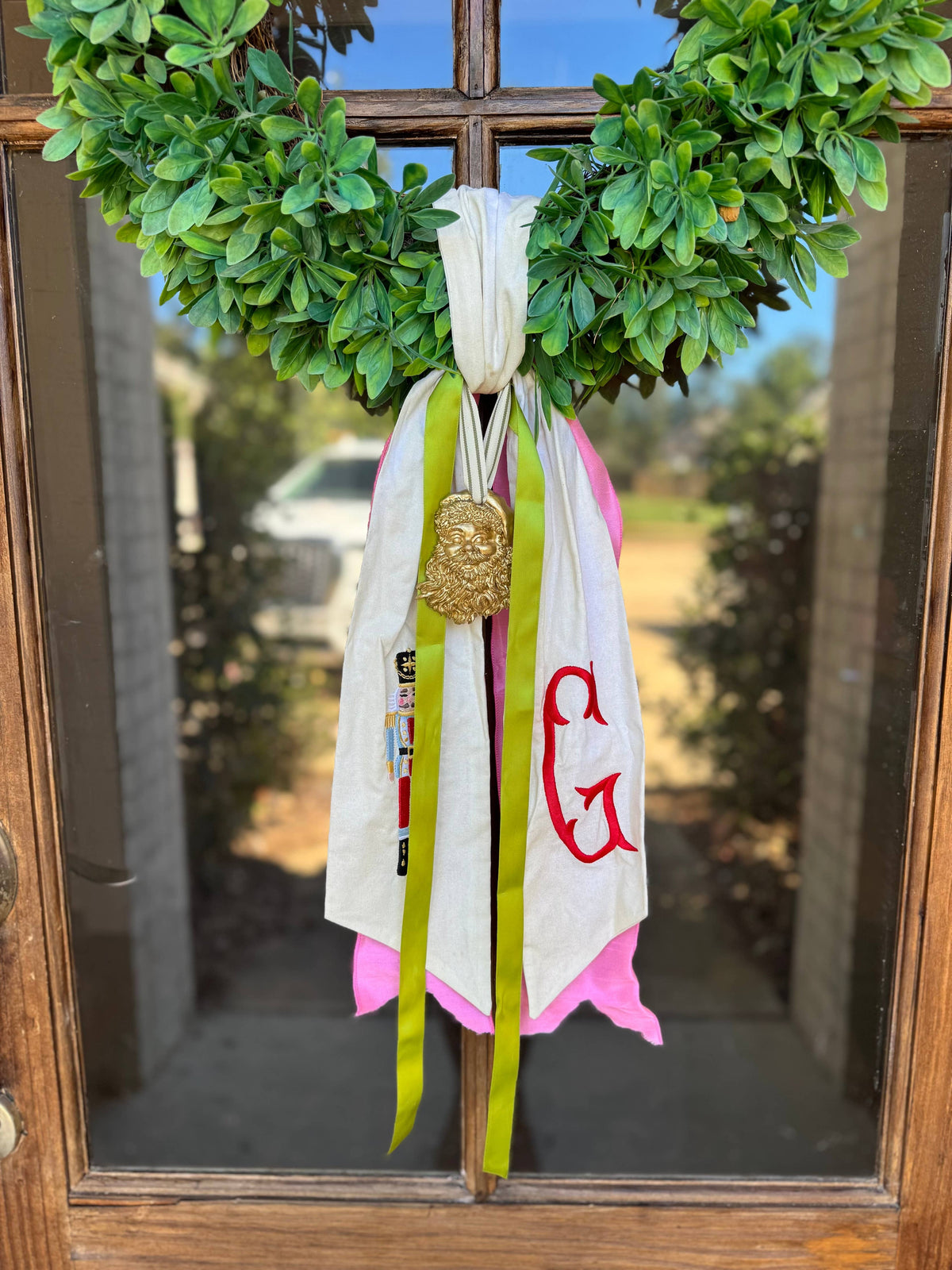Wreath Ornament - Santa