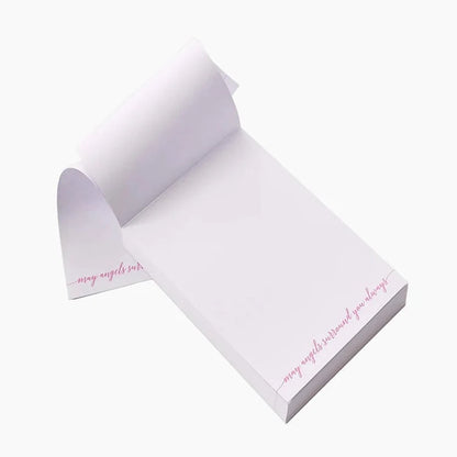 May Angels Surround You Notepad - Pink