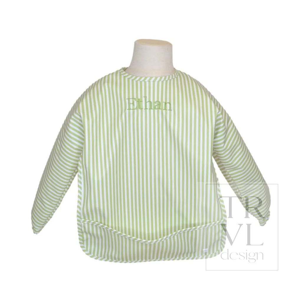 Perfect Smock Large - Pimlico Stripe Sage