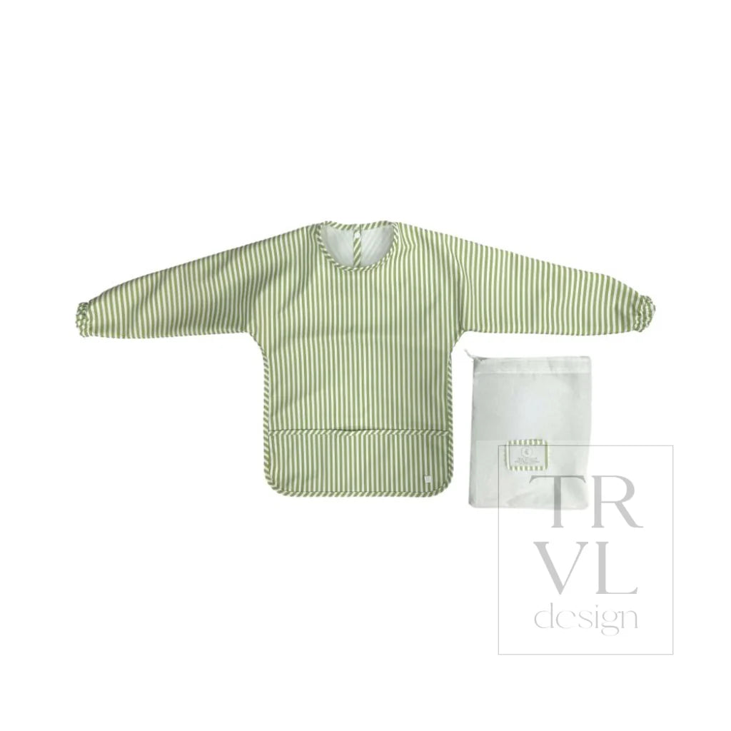 Perfect Smock Large - Pimlico Stripe Sage