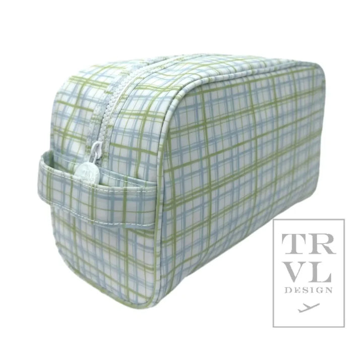 Stowaway Toiletry Bag Classic Plaid Green