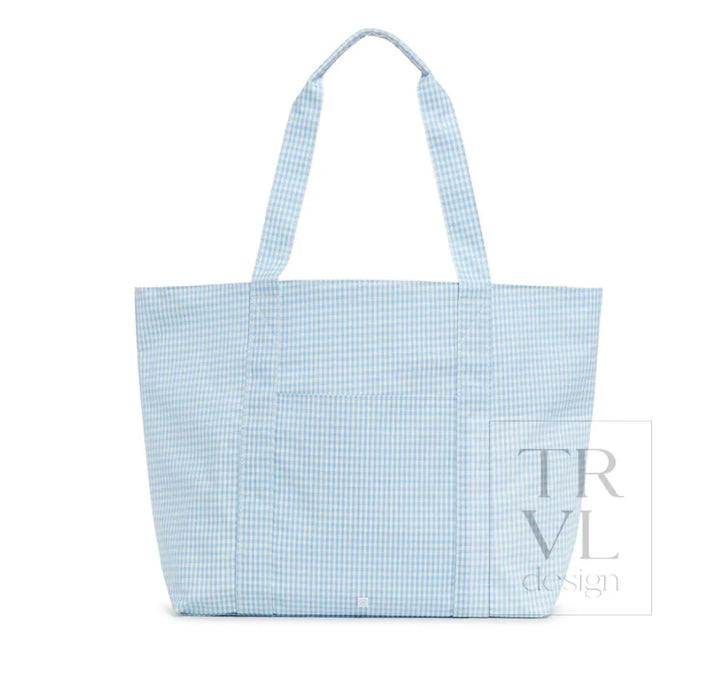 Jumbo Tote Gingham Mist
