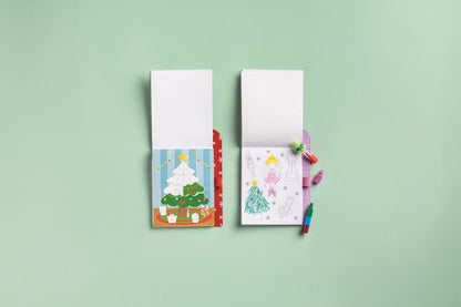 XMAS Santa Color sticker book