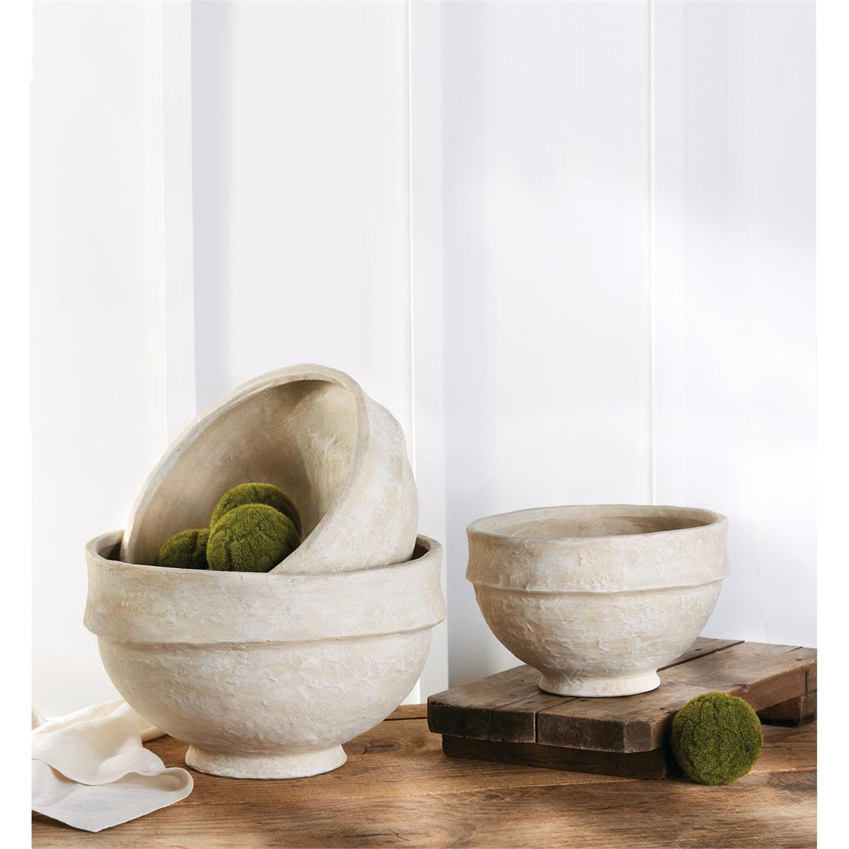 Paper Mache Nesting Pot Large