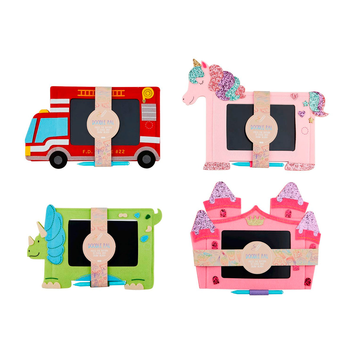 FIRETRUCK FELT DOODLE PAD